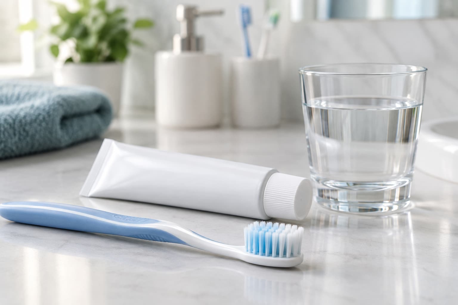 Brosse à dents souple et dentifrice pour dents sensibles après un détartrage